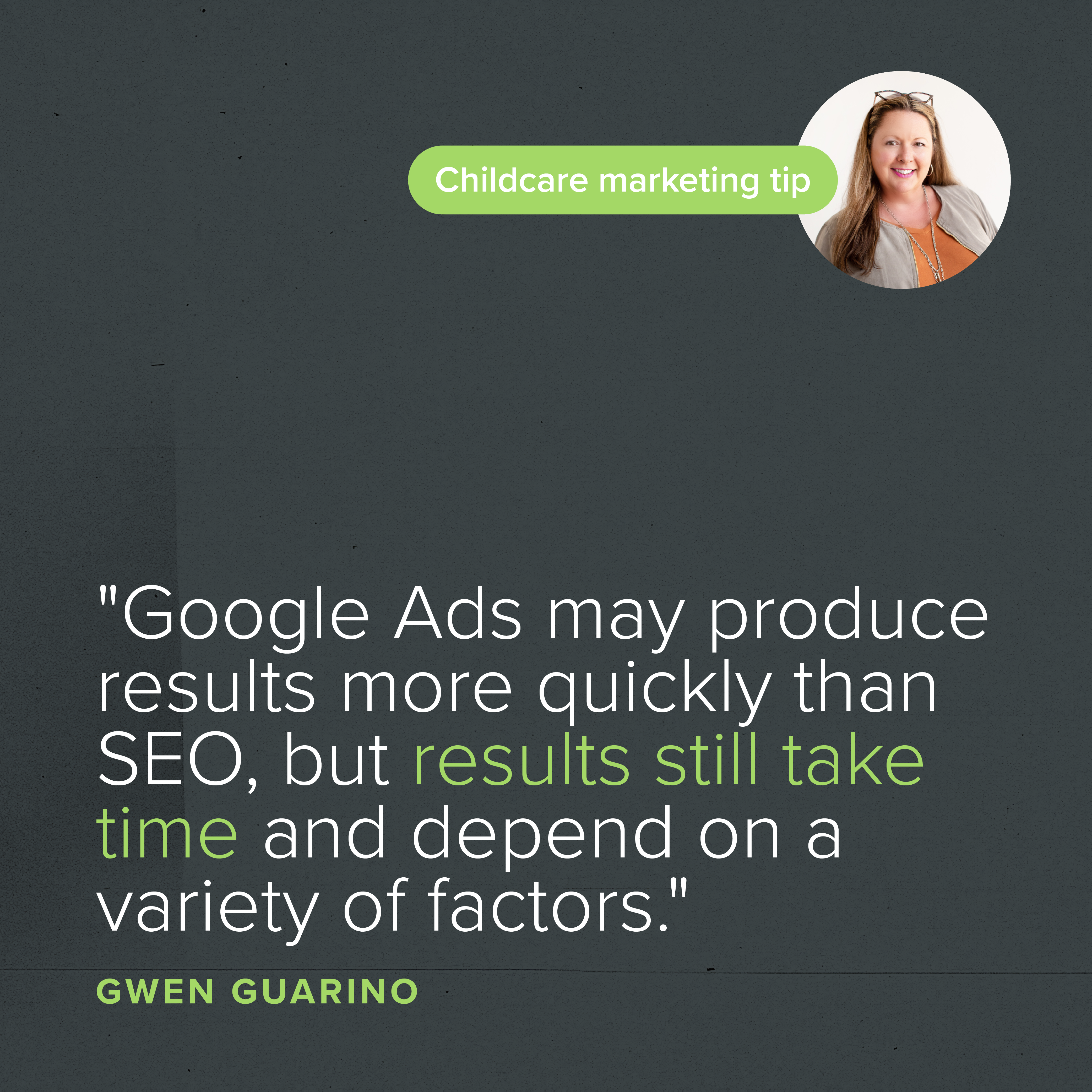Quote Card: How Long Does It Take for Google Ads to Work?