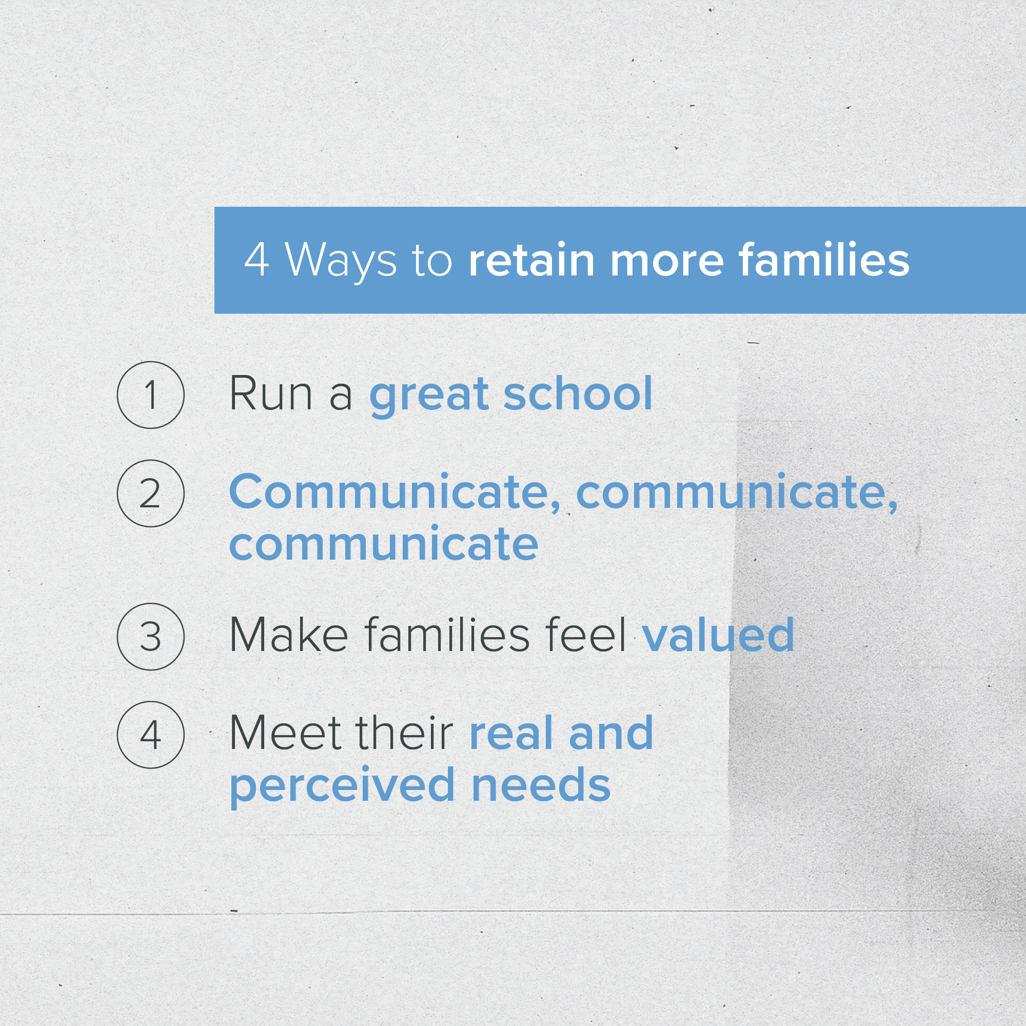Infographic: 4 Ways to Retain More Families