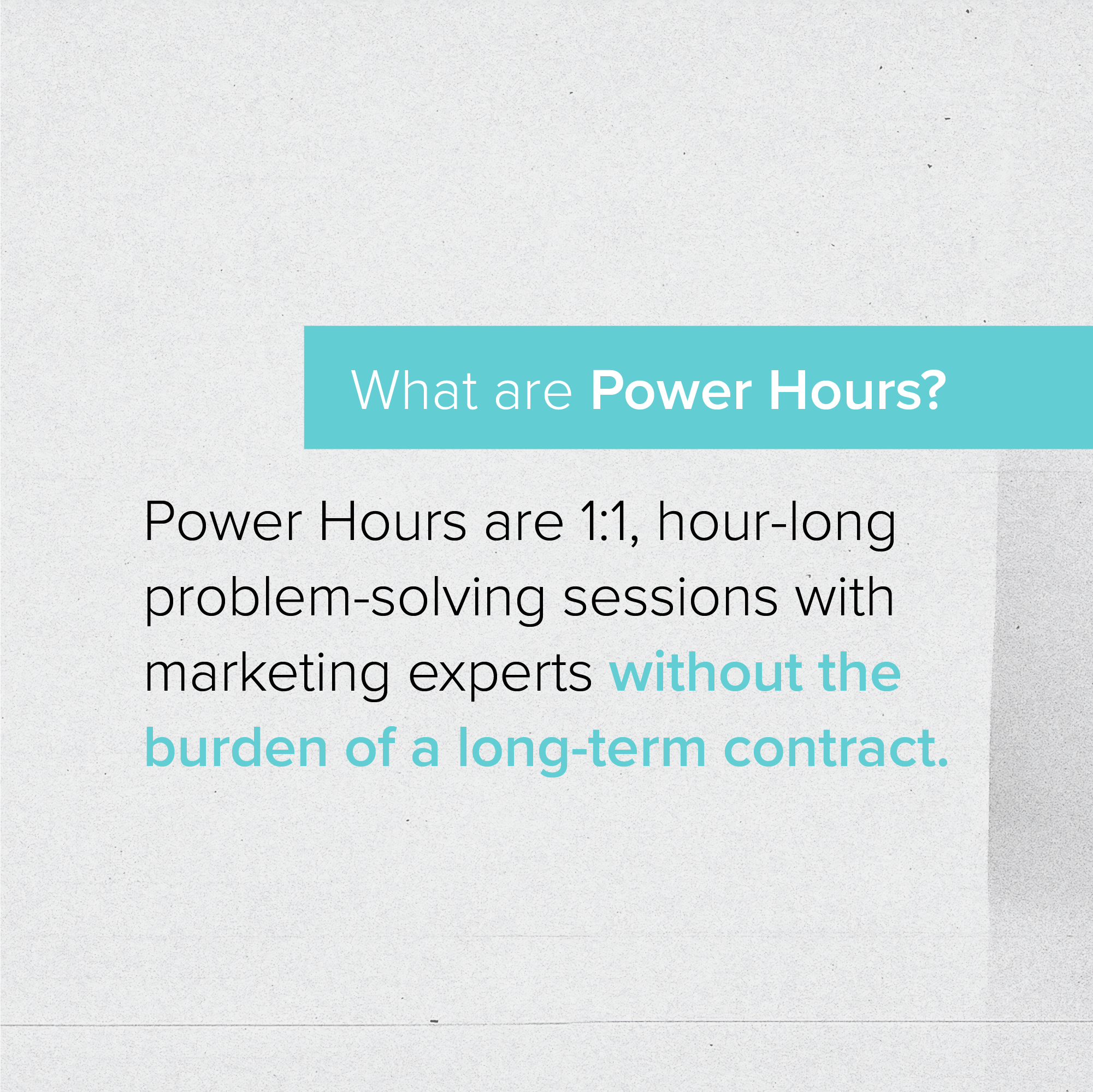 Infographic: Power Hours: Get Your Questions Answered Fast