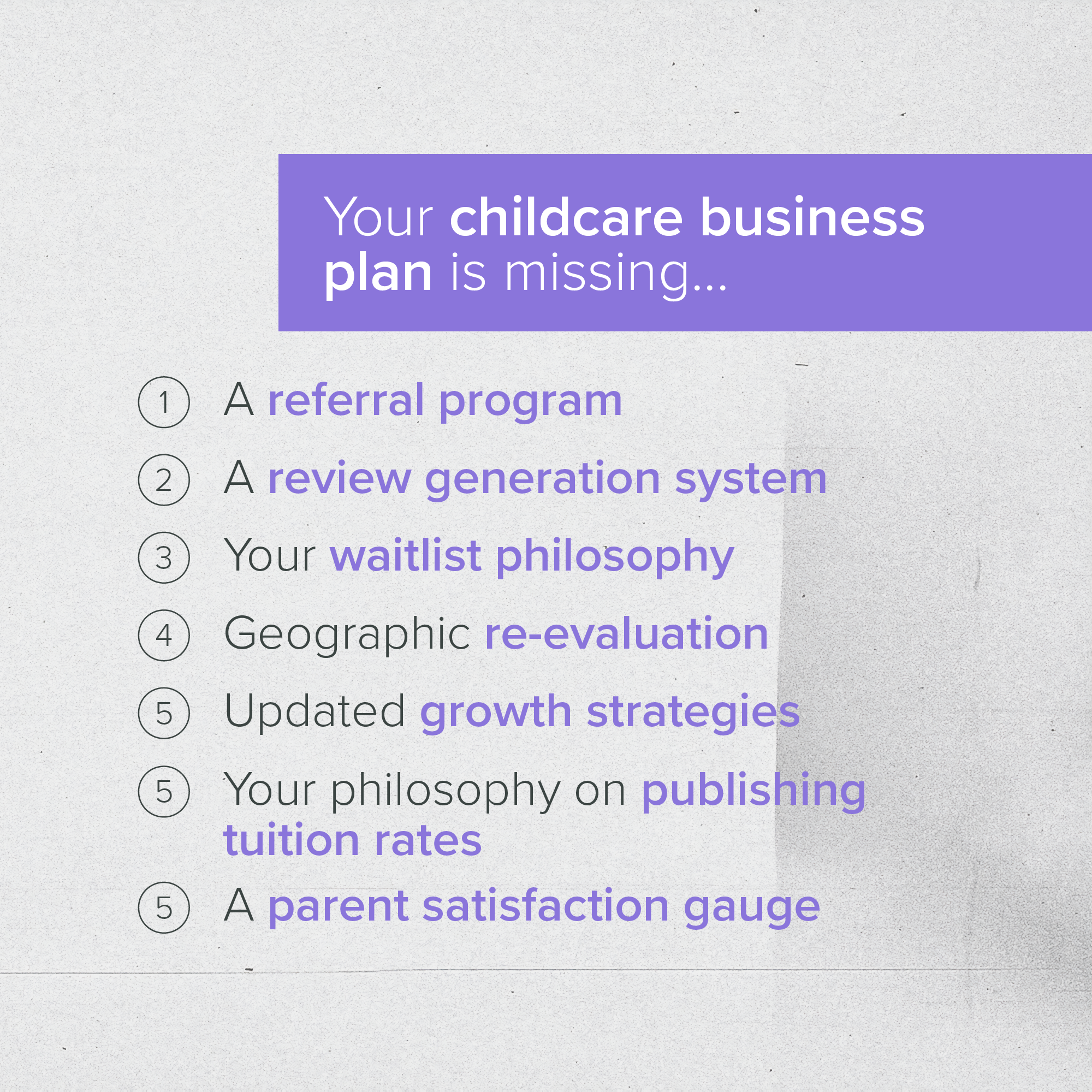 Infographic: 7 Things Your Daycare Business Plan Is Missing