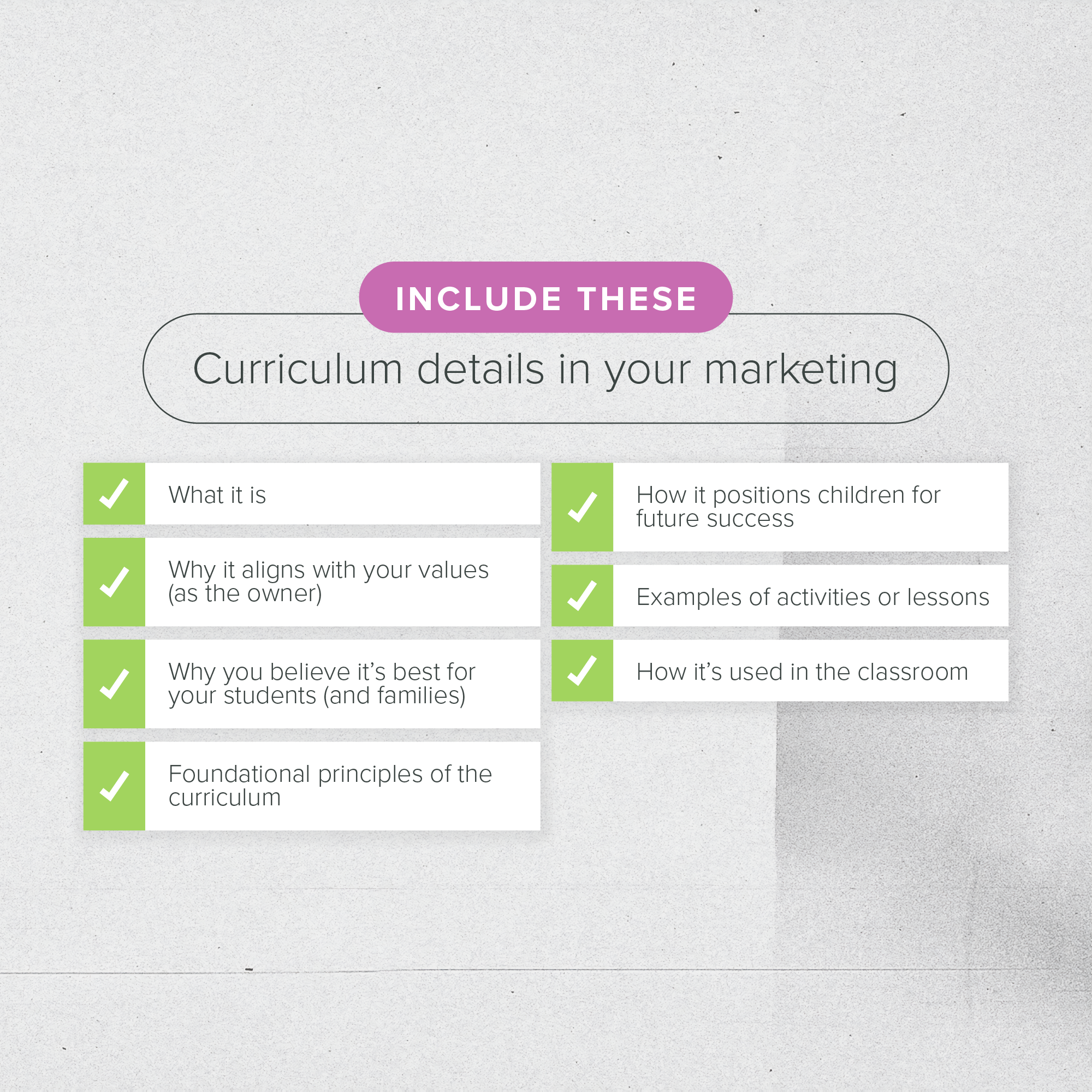 Infographic: How to Leverage Your Daycare Curriculum in Your Marketing