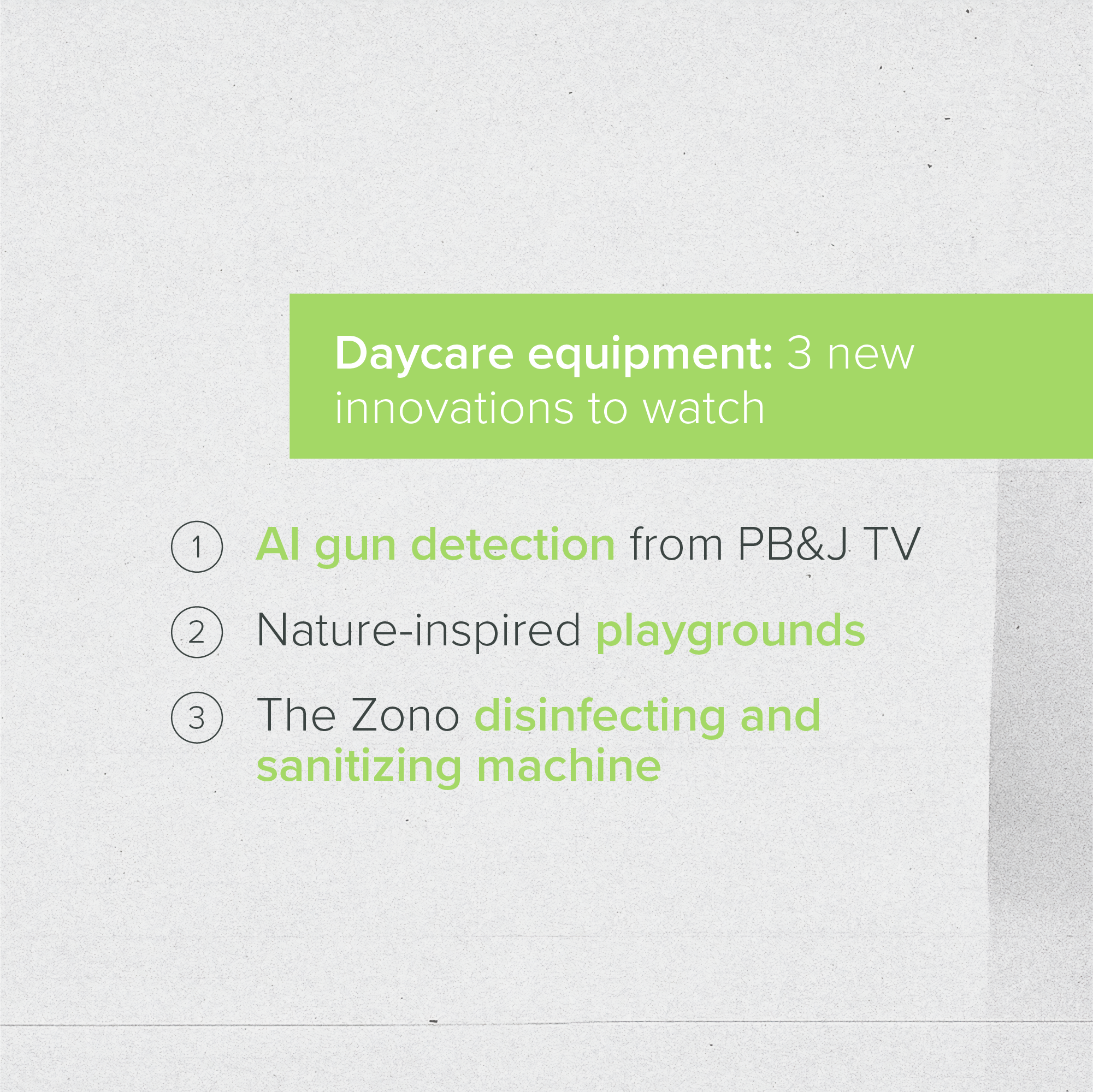 Infographic: Daycare Equipment: 3 New Innovations to Watch