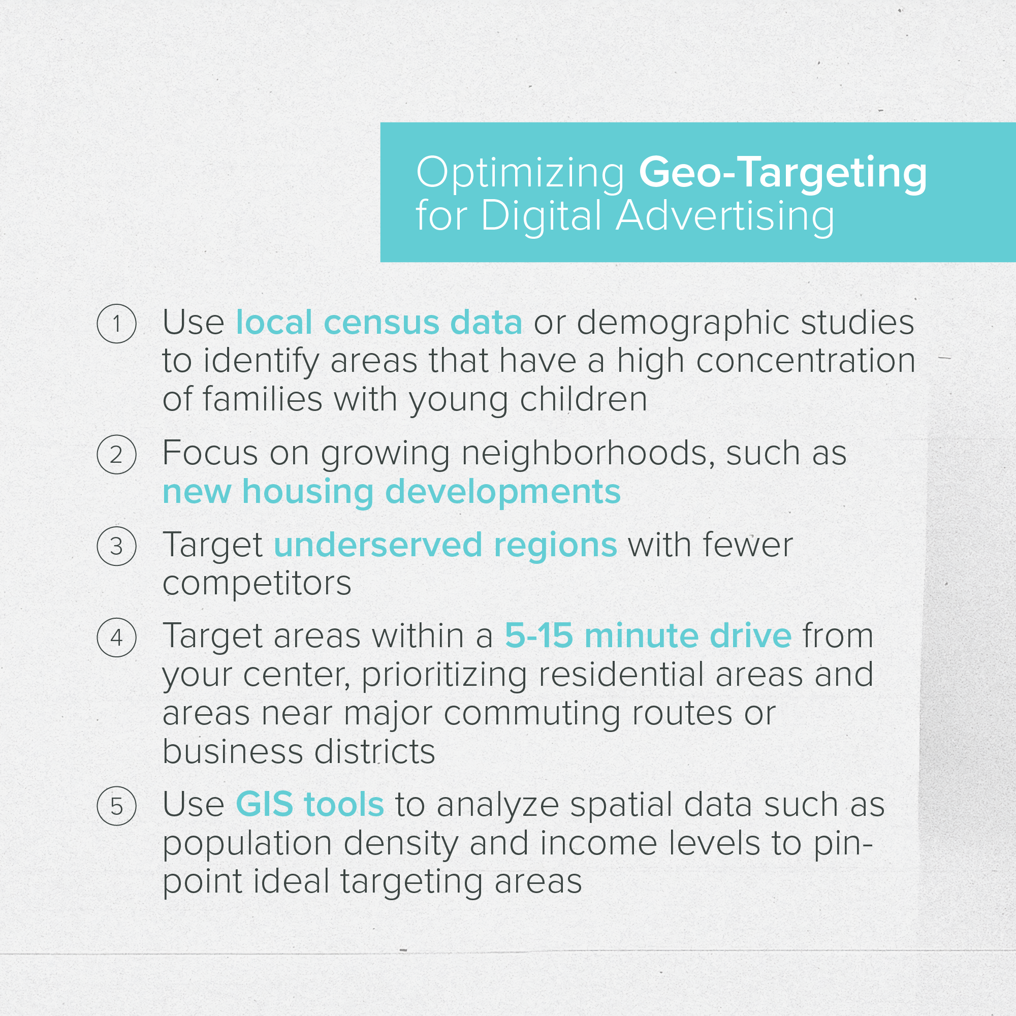 geo-targeting optimization checklist